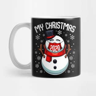 Snowman - My Christmas 2020 - Snowman Wearing A Face Mask Mug